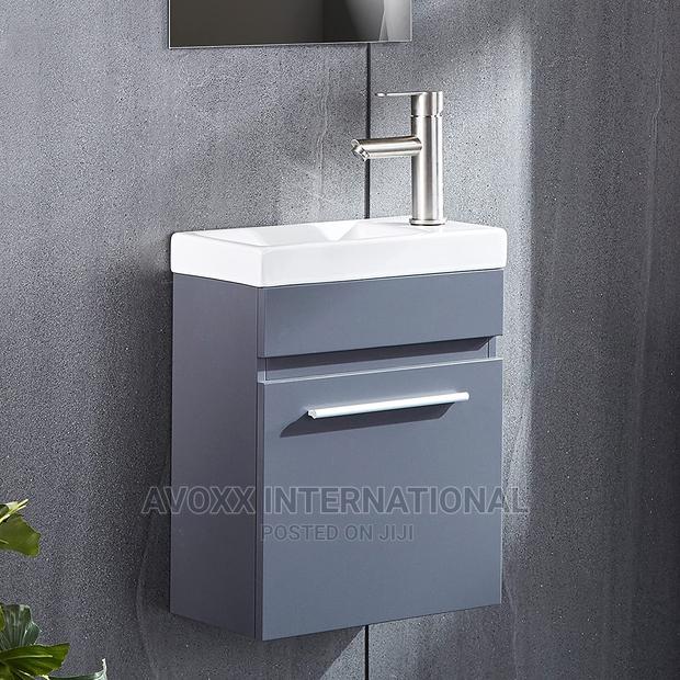 Delavin 16"Bathroom Vanity and Sink Combo W/ White Ceramic