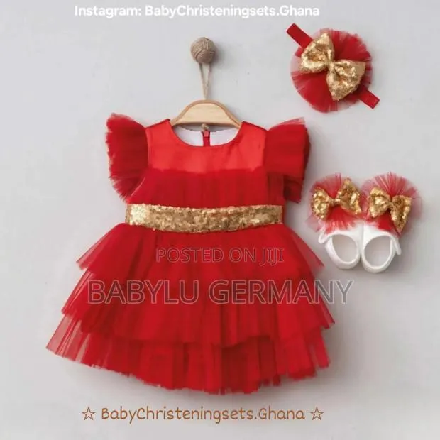 Turkish Luxury Red and Gold Layered Baby Gift Box · Photo 1