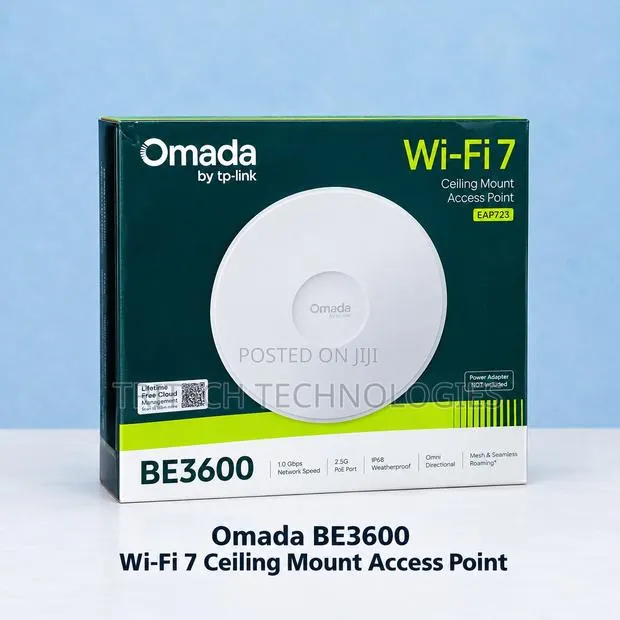 TP-Link Omada EAP723 BE3600 Dual-B. Wi-Fi 7 Ceiling-Mount Access Point · Photo 1
