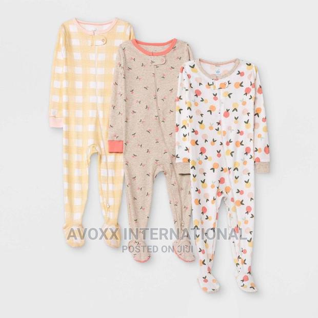 3pk Zip-up Sleep N' Play - Cloud Island - White/Yellow/3-6m · Photo 1