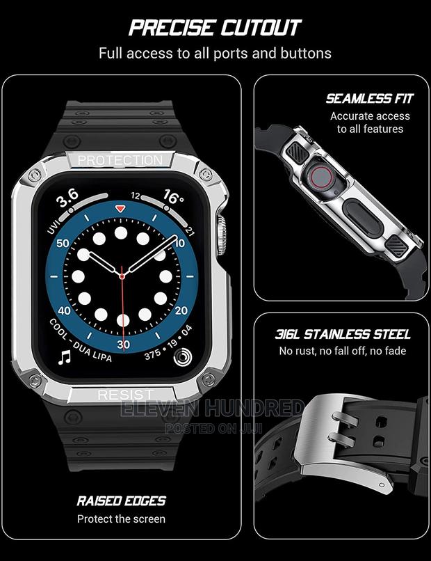Apple Watch Shockproof Bumper Protector 7 6 5 4 3 2 1 · Photo 2