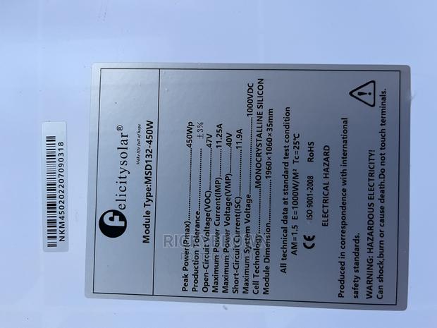 450watts FELICITY Solar Panels · Photo 2
