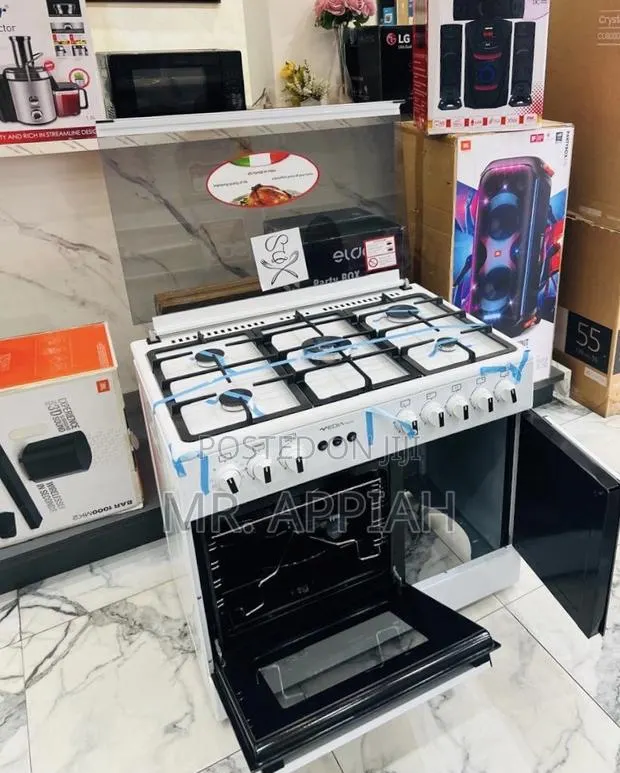 Shop Unique Mediatech 5 Gas Burner With Glass Lid(Oven Grill) · Photo 1