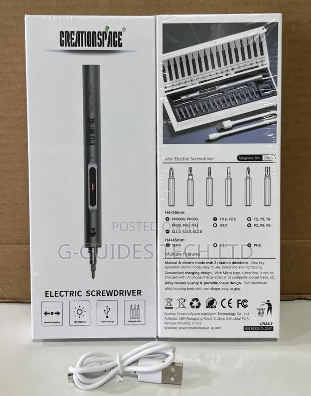 Creationspace Mini Electric Screwdriver Set 20-in-1 · Photo 1
