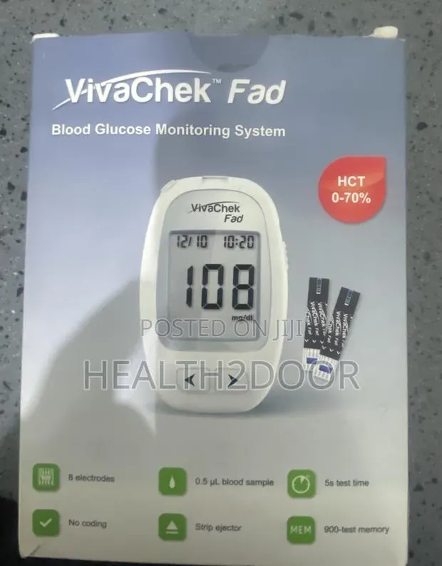 Viva Check Glucometer + Strips – Fast, Accurate Affordable! · Photo 1