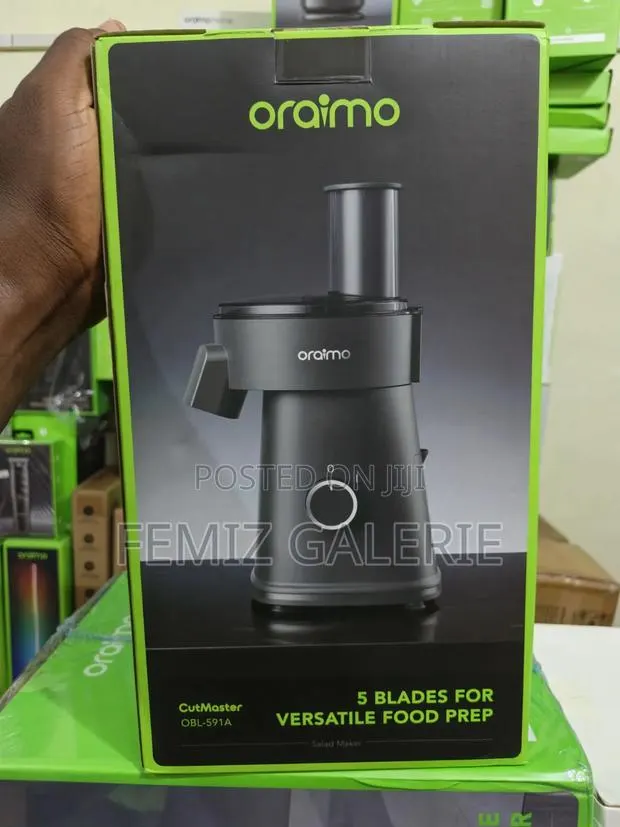 Oraimo CutMaster 200W Electric Salad Maker–5 Interchangeable Blade Set · Photo 1