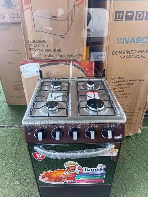 Icona 4 Burners Gas Cooker – Sleek Design With Reliable Performance · Photo 1