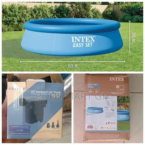 Round Inflatable Swimming Pool With Air Pump 305x76cm · Photo 1
