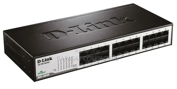 D-Link 24-Port (Des-1024d) 10/100 Unmanaged Desktop/Rackmount Switch · Photo 1