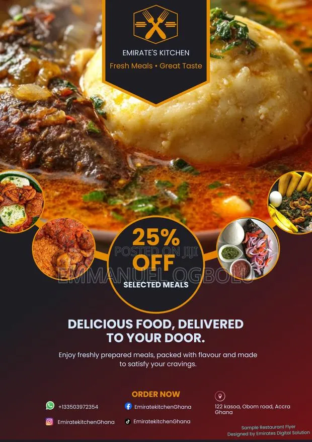 Professional Restaurant Flyers Social Media Content0 · Photo 1