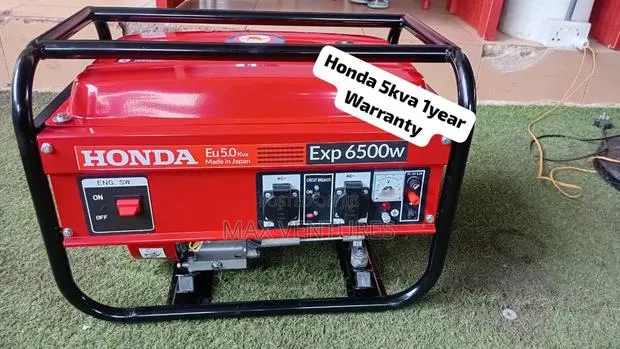 Honda 5kVA Generator – Ideal for Homes, Shops Offices 5kva · Photo 1