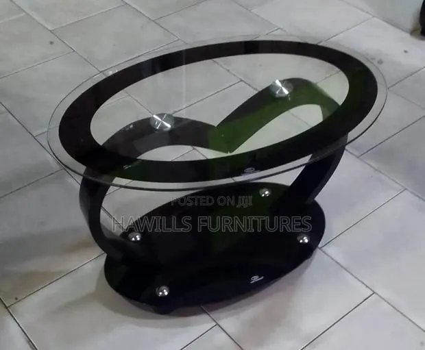 Glass Center Table With Black Color · Photo 1