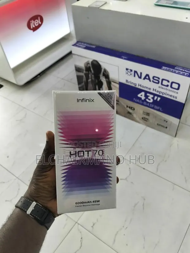 New Infinix Hot 70 128 GB Black · Photo 1