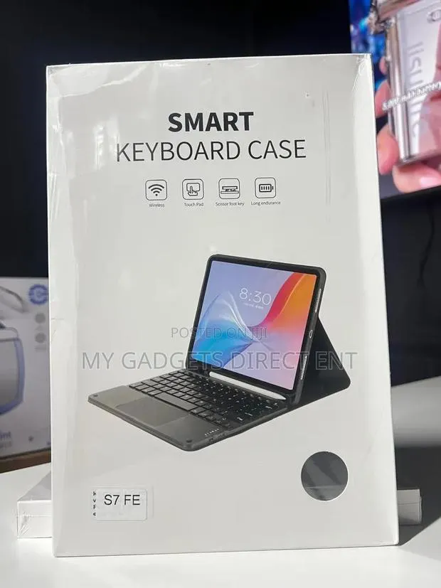 Smart Keyboard Case for S7/S7+/S7fe/S8+/S7 Lite Touchpad · Photo 1