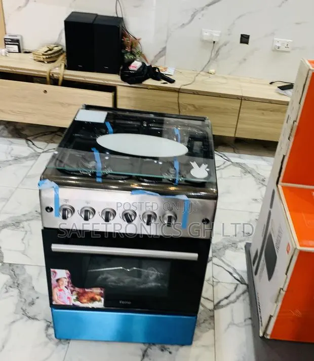 Great Offer on (Grey) 60/60 New Line Gas Stove Oven 4-Burner Ferre · Photo 1