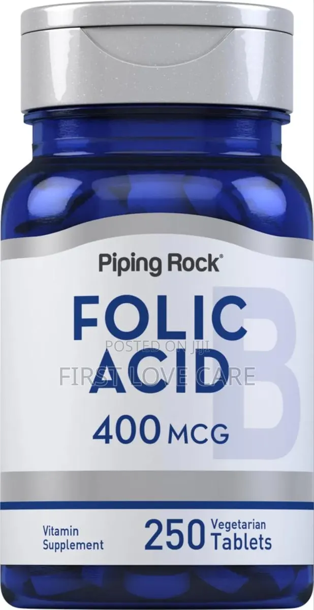 Piping Rock Folic Acid | 400mcg | 250 Vegetarian Tablets · Photo 1
