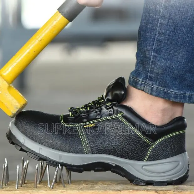 Emporo Steel Toe Safety Boots – Anti-Slip Leather Work Boots · Photo 1