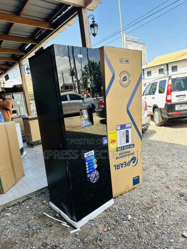 Text Us for Your Pearl Fridge Black Double Door Pf-370-13m · Photo 1