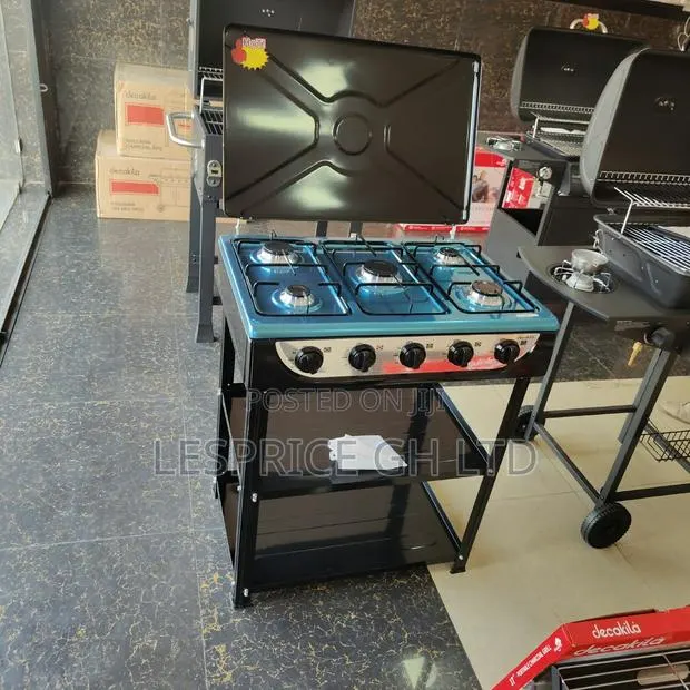 Magnificently Unique 5 Burner Gas Stove With Shelf From Decakila · Photo 1