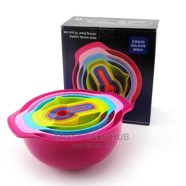 10pcs Multicolor Mixing Bowls Set · Photo 1