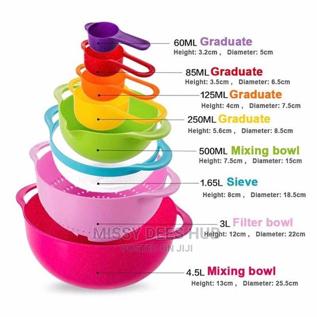 10pcs Multicolor Mixing Bowls Set · Photo 8