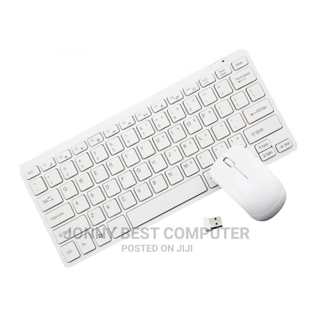 Mini White Wireless Keyboard and Mouse 0 · Photo 2