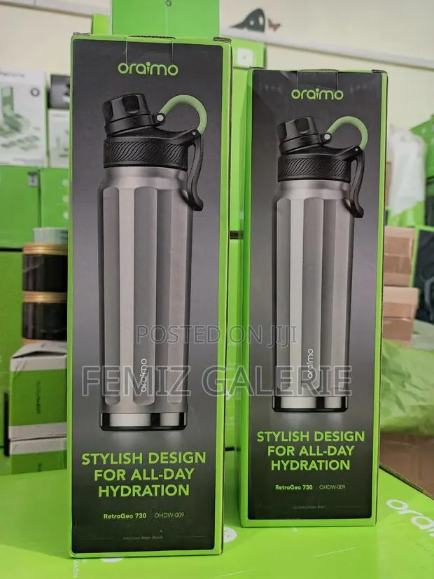 Oraimo RetroGeo 730 Sports Aesthetics 730ml Insulated Water Bottle · Photo 1