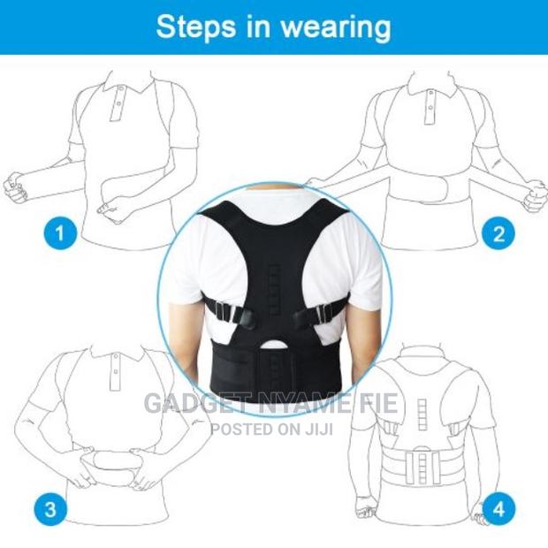 Magnetic Posture Corrector Corset Back Brace Back Belt-Black · Photo 2
