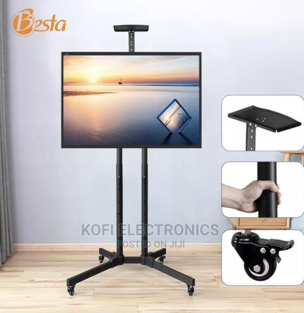 Modern Traditional Titanium Steel Adjustable Shelve TV Stand · Photo 1