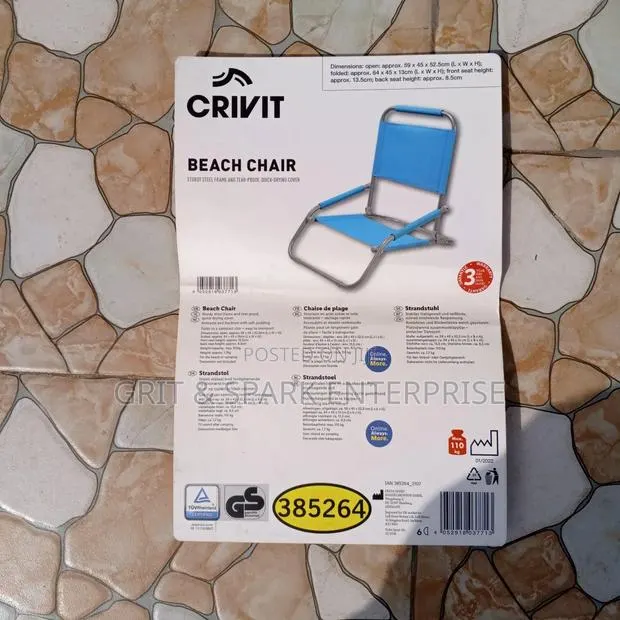 Brand New Crivit Outdoor Beach/Pool Chair From Uk · Photo 1