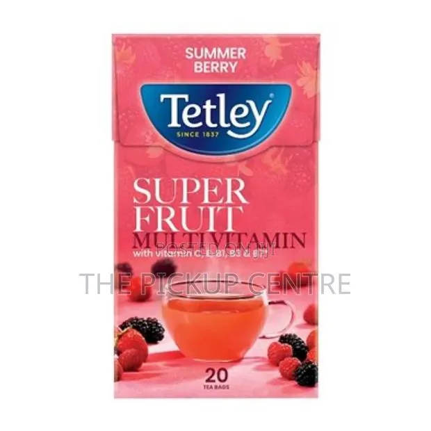 Tetley Super Fruits Multivitamin Summer Berry 20 Tea Bags Β· Photo 1