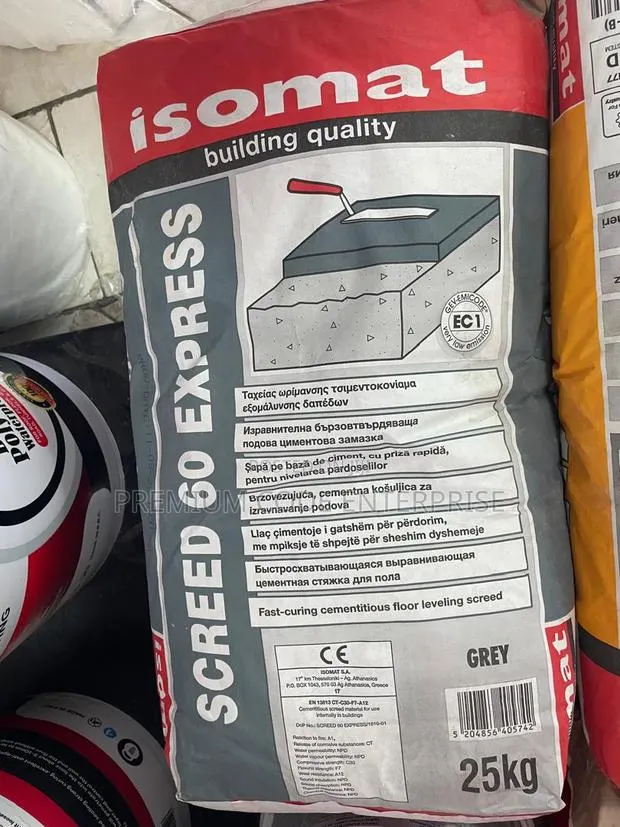 Rapid Curing Floor Leveling Screed – Grey 25kg Cementitious Mortar · Photo 1