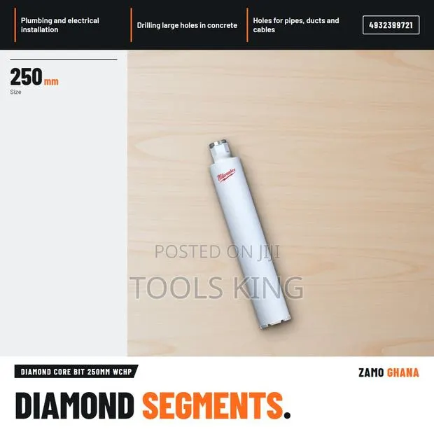 Diamond Core Bit 250Mm WCHP - · Photo 1