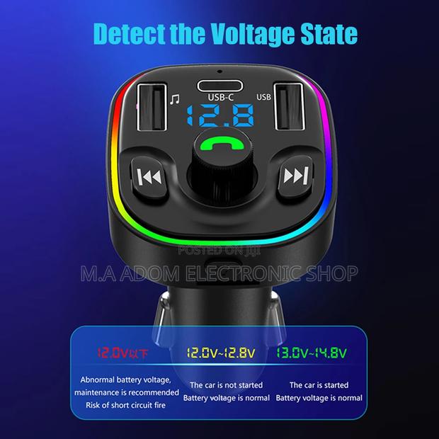 G47 Bluetooth Hands-Free Call Car MP3 Player Type-C + Dual · Photo 1