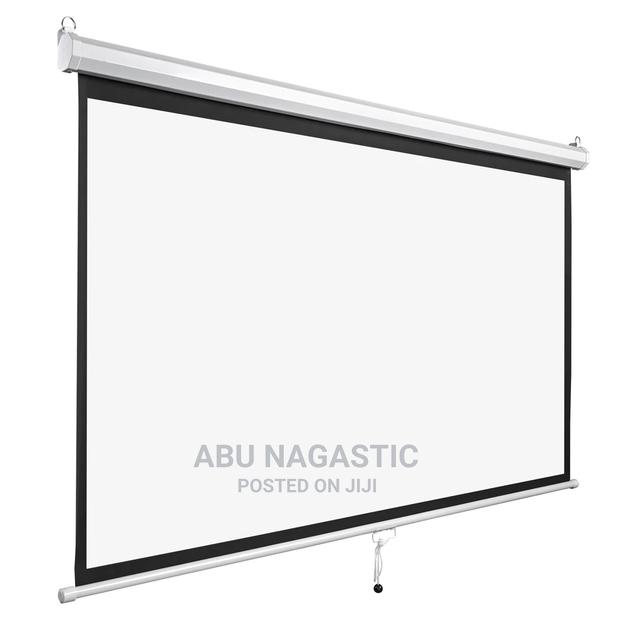 Manual Pull Down 180x180 Projector Screen · Photo 1