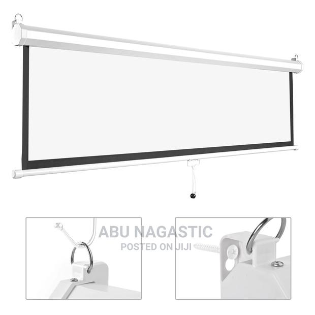 Manual Pull Down 180x180 Projector Screen · Photo 2
