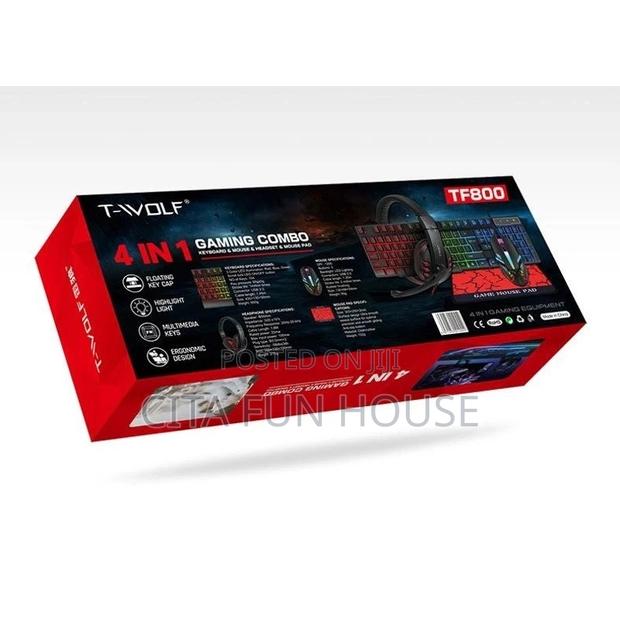 TF800 RGB Keyboard Mouse Headphone 4 in 1 Gaming Keyboard · Photo 1