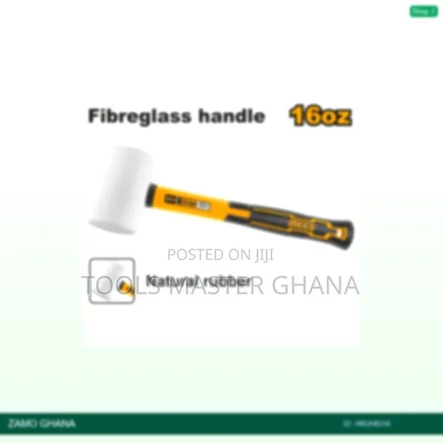Rubber Hammer 16oz White - Hruh8316 · Photo 1