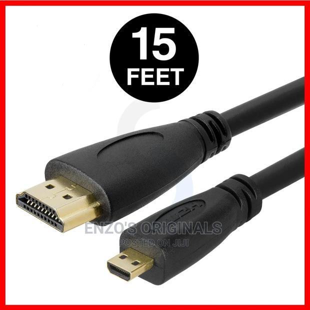 Original Micro Hdmi Cable Gold Plated 15ft Or 4.5m Length · Photo 1
