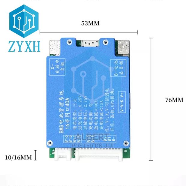 16S 20A 3.7V Bms 60V · Photo 2