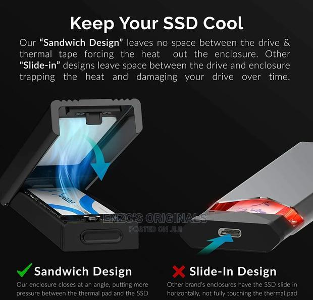 Sabrent M.2 Nvme Ssd Enclosure Single Double Cut Usb 3.2 · Photo 4