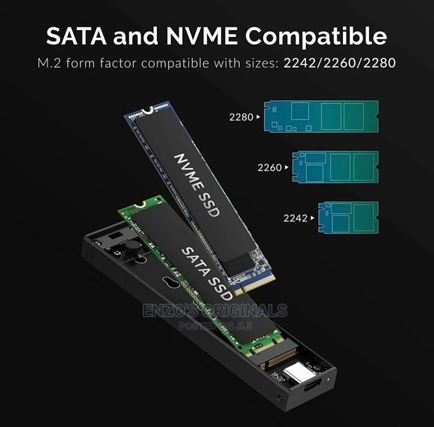 Sabrent M.2 Nvme Ssd Enclosure Single Double Cut Usb 3.2 · Photo 3