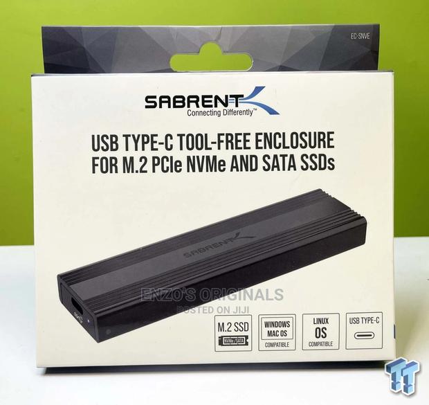Sabrent M.2 Nvme Ssd Enclosure Single Double Cut Usb 3.2 · Photo 1