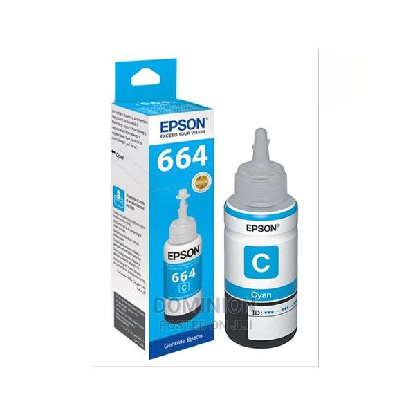 Epson T664 Cyan Original Ink Bottle · Photo 1