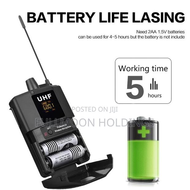 Professional Dual UHF Wireless Lavalier Lapel Microphone · Photo 3