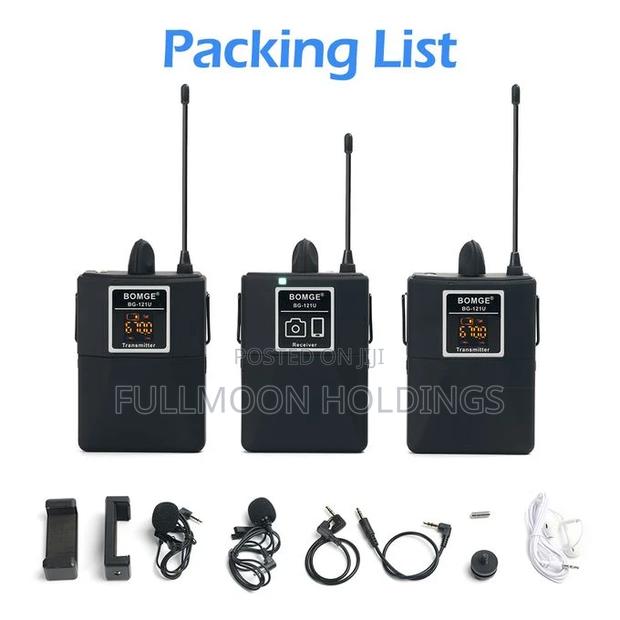 Professional Dual UHF Wireless Lavalier Lapel Microphone · Photo 1