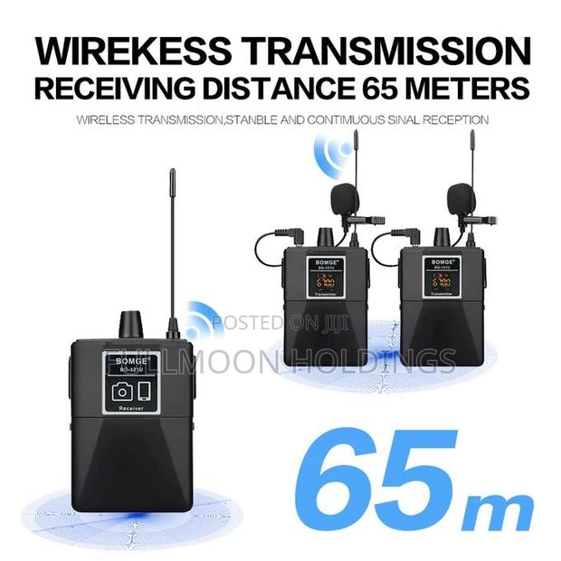 Professional Dual UHF Wireless Lavalier Lapel Microphone · Photo 5