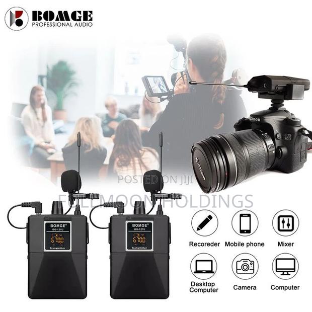 Professional Dual UHF Wireless Lavalier Lapel Microphone · Photo 2