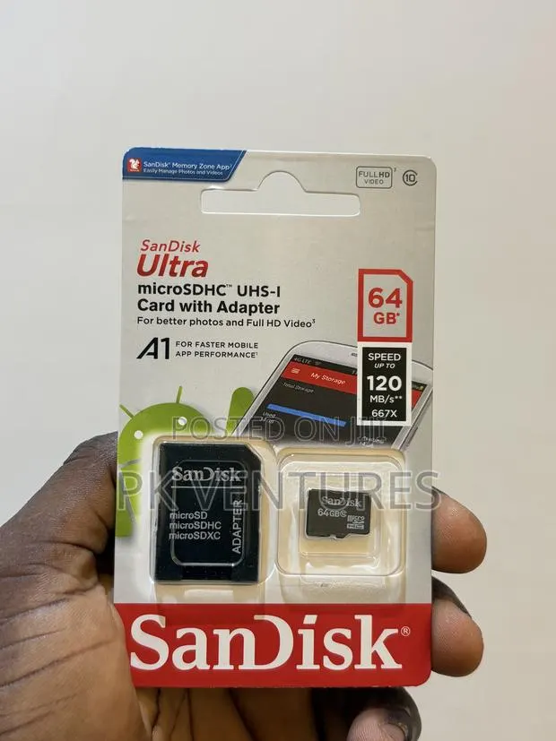 64GB Sandisk Memory Card · Photo 1