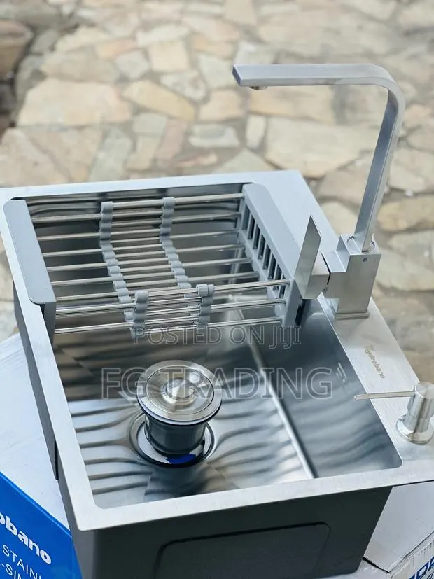 Complete Kitchen Sink - Silver Single Bowl - Cabinet Sink · Photo 1